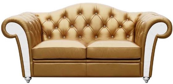 Софы Recliner SGS серого цвета нежность современной светлой роскошной кожаной удобная для комнаты прожития