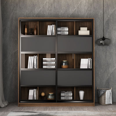 Твердый деревянный Bookcase со стеклянной дверью
