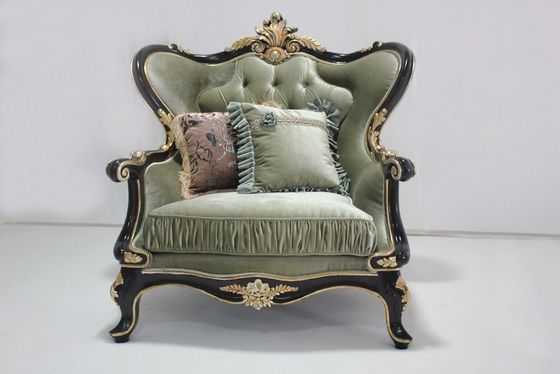 Cyan Tufted OEM софа бархата секционная деревянная классическая установила место живущей комнаты 2
