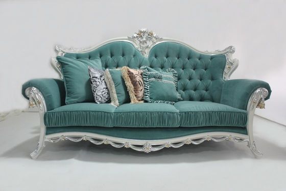 Cyan Tufted OEM софа бархата секционная деревянная классическая установила место живущей комнаты 2