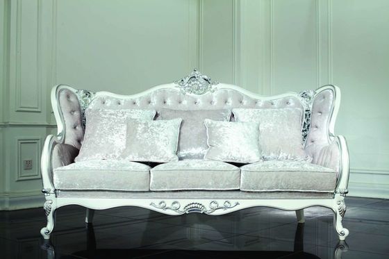 Набор софы Chesterfield бархата 3 мест